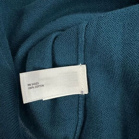 Gap Cotton Jade Cardigan size Medium 3/4 sleeve Button Front - Picture 7 of 8
